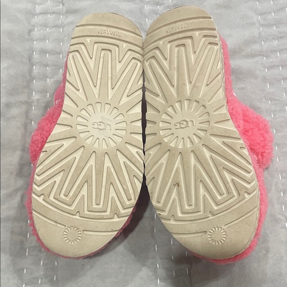UGG Oh Fluffita Platform Sandal size 9 Pink Rose Shearling - Picture 3 of 6